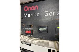 Onan marine generator panel on 2004 Carver 466 Motor Yacht, 