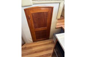 Wooden door inside 2004 Carver 466 Motor Yacht, featuring el