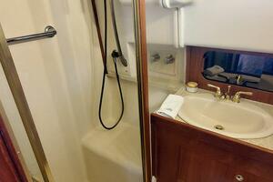 Master Head Shower and Vanity