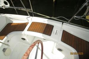 37' Beneteau cockpit transom pass-thru
