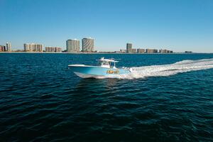 2017 42 Yellowfin Offshore Fins Up Port Side