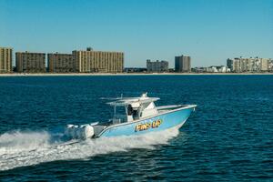 2017 42 Yellowfin Offshore Fins Up Starboard Side