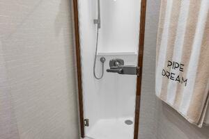 2022 Viking 68 Enclosed Bridge- PIPE DREAM- Forward Stateroom Head