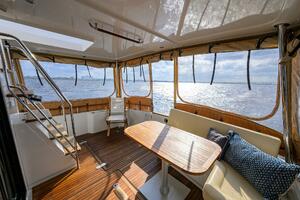 Beneteau 44 Southern Trawl - Aft Deck, Dining, Seating, Stairs to Bridge