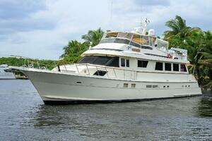 1991 Hatteras 78 Cockpit Motor Yacht thumbnail 2