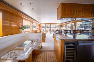 KRISTIN LEE 75’ - Main Deck Galley, Dining Area and Salon