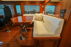 Command Bridge Settee Facing Starboard