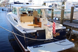 Port Qtr with Awning From Dock