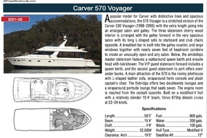 2001 Carver 570 Voyager Pilothouse thumbnail 55