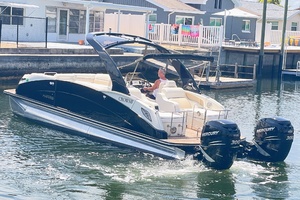 Trailer Included 25ft Harris FloteBote Yacht For Sale
