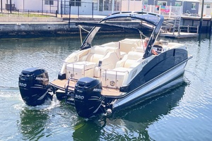 Trailer Included 25ft Harris FloteBote Yacht For Sale
