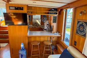 DeFever 49 Galley from Salon  