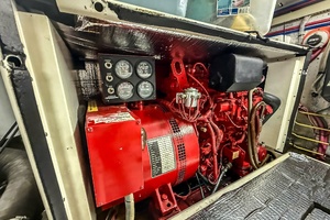DeFever 49 12.5 Generator Cover Off 