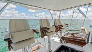 Flybridge Helm with Captain's Chairs