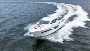 Dynamic Aerial View of Serenity Underway
