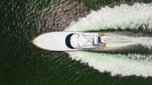 Aerial View of Viking 80 Convertible