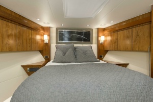 Photo 6159215 for 2016 Viking 92 Enclosed Bridge Touché 2016 92 Viking Enclosed Bridge Touche Forward Stateroom