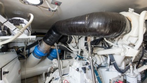 2008 54 Hatteras Convertible American Made Engine Room (1)