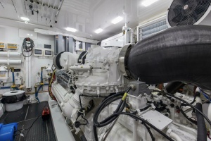 Photo 6159248 for 2016 Viking 92 Enclosed Bridge Touché 2016 92 Viking Enclosed Bridge Touche Engine Room (2)