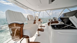 Flybridge Helm Seating Area