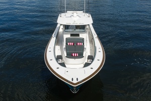 Valhalla 46 - Bow Aerial Profile