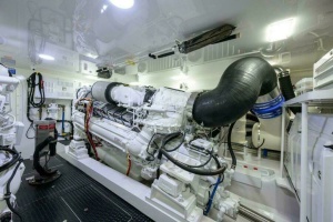 Viking 72 Knot Again - Engine Room