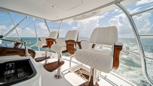 Flybridge Helm Seating Area