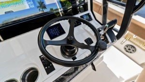 Helm Station with Electronics Display