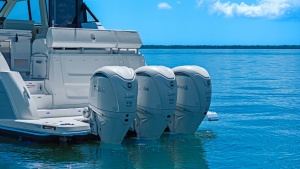 Triple Outboard Engines on Aft Deck