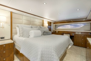 Photo 6159201 for 2016 Viking 92 Enclosed Bridge Touché 2016 92 Viking Enclosed Bridge Touche Master Stateroom  (2)