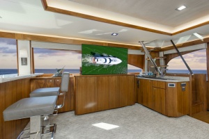 Photo 6159189 for 2016 Viking 92 Enclosed Bridge Touché 2016 92 Viking Enclosed Bridge Touche Salon (4)