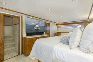 Photo 6159204 for 2016 Viking 92 Enclosed Bridge Touché 2016 92 Viking Enclosed Bridge Touche Master Stateroom  (5)