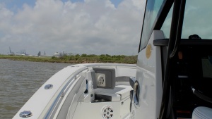 Photo 7424638 for 2020 Blackfin 332 Center Console Got Tuna Bow Seating Area with Speakers