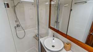 Elegant Enclosed Bridge Bathroom