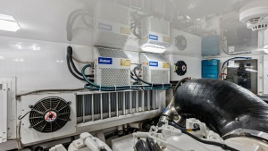 Engine Room with Mechanical Systems