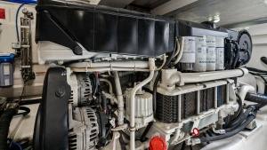 Engine Room with Volvo Penta Engine