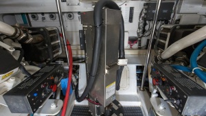 2008 54 Hatteras Convertible American Made Engine Room (5)