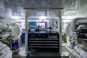 Viking 52 - Catchin Time - Engine Room