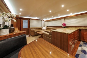 Viking 61 YOLO - Galley & Salon
