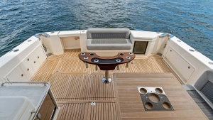 Spacious Aft Deck with Teak Flooring