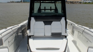 Photo 7424640 for 2020 Blackfin 332 Center Console Got Tuna Bow Seating Area with Helm View