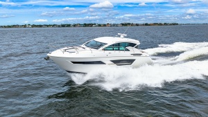 Side View Cruising on Open Water