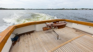 2007 74 Viking Enclosed Bridge Never Settle Rear Deck