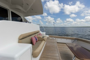 Photo 6159239 for 2016 Viking 92 Enclosed Bridge Touché 2016 92 Viking Enclosed Bridge Touche Stern Deck (3)