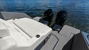 Spacious Aft Deck with Outboard Engines