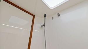 Spacious Shower with Skylight