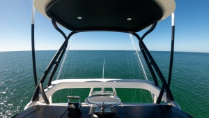 Flybridge Helm with Ocean View
