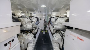 Spacious Engine Room with Twin Engines