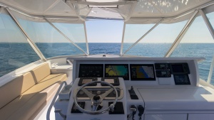 2008 54 Hatteras Convertible American Made Bridge (2)
