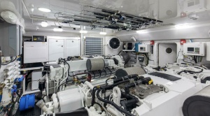 Photo 6159255 for 2016 Viking 92 Enclosed Bridge Touché 2016 92 Viking Enclosed Bridge Touche Engine Room (9)